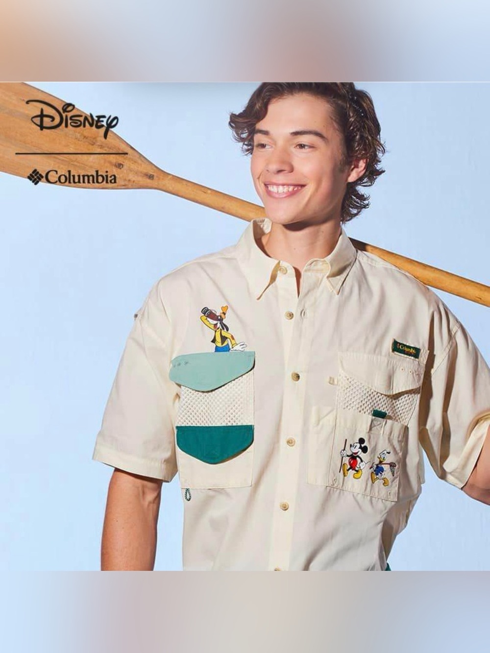 Columbia Mickey Mouse and Friends Camp Shirt from the Disney Store x Columbia